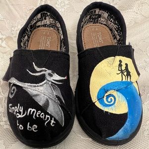 Nightmare Before Christmas hand painted Toms 7T